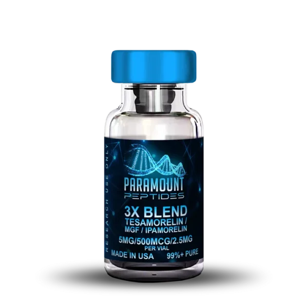 3X Blend Tesamorelin (5mg) / MGF (500mcg) / Ipamorelin (2.5mg) - Image 1